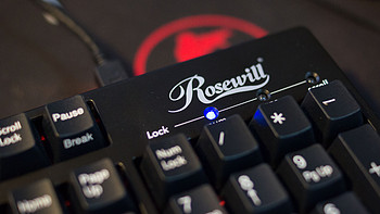 Rosewill 罗维 机械键盘 黑色红轴晒单