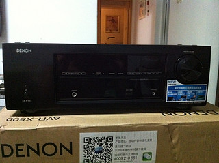 实体店购入 DENON 天龙 AVR-X500 5.1 高清音频 AV功放 +天龙 SYS-5.1  音箱 