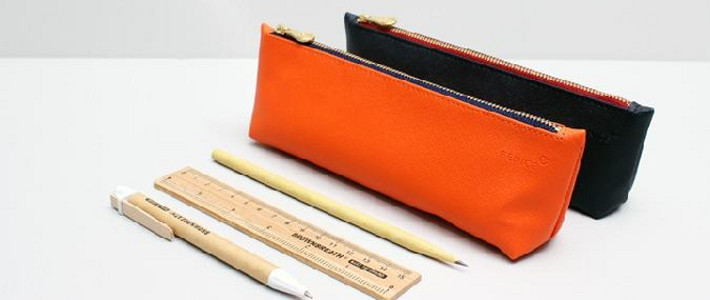 给我现在的,未来的笔安个家:fenice zipper pencil case 长款皮革笔袋