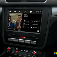 PK苹果CarPlay 微软展示Windows in the car车载系统概念