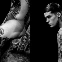 来看肌肉纹身男 Dior Homme 迪奥·桀傲发布2014春夏男装