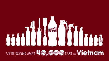 可口可乐越南推多功能瓶盖套组 帮助可乐瓶再利用