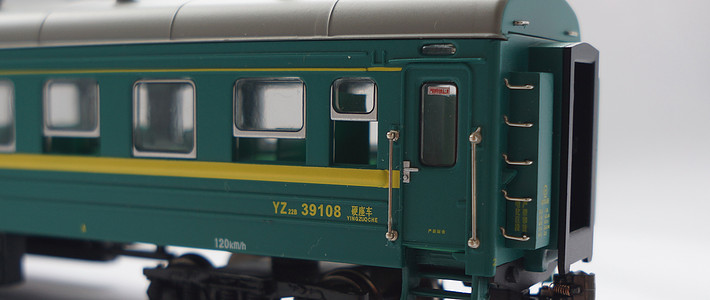 百万城 cp00302 yz22b 中国铁路 绿皮车模型(2003年版