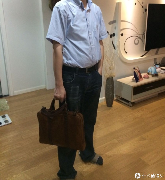 FOSSIL Estate Document Bag 男款真皮公文包_什么值得买