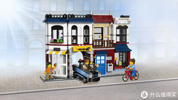 迷你街景:lego 乐高 31026 咖啡屋和单车店