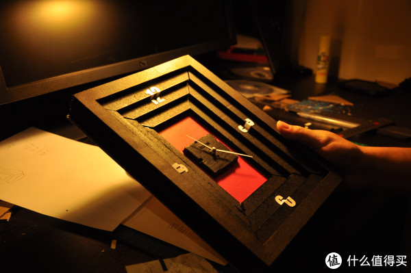 温暖小窝---DIY 瓦楞纸小挂钟_生活记录_什么值得买