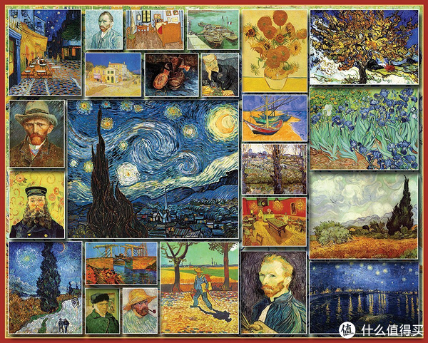 12美元的梵高作品集,美亚直邮 white mountain puzzles van gogh 1000