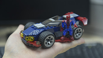 Hello Spider-man！中亚特价入手MEGA 美高 积木拼插玩具 Spidey Racer 蜘蛛侠变速车