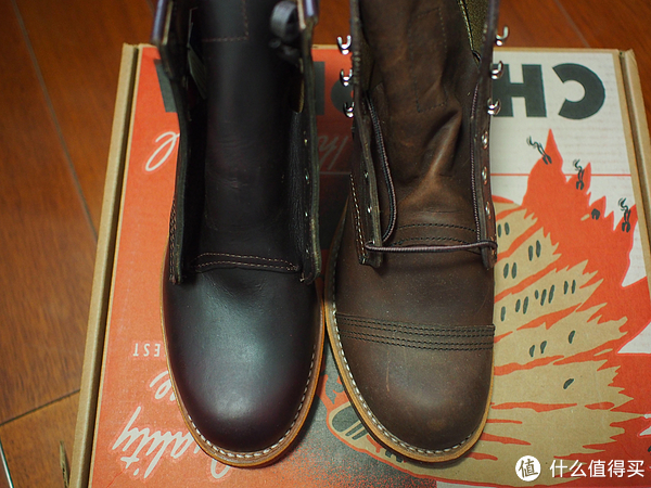 热门款工装靴的对决:red wing 红翼8111 vs chippewa 1901m25