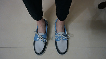 夏日清新蓝：Sebago Spinnaker 男款休闲船鞋