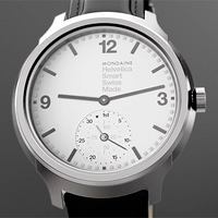 使用经典表盘：MONDAINE 瑞士国铁 发布 Helvetica 智能手表
