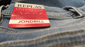 德亚首剁：Replay Hyperflex Men's Skinny Jeans Jondrill 超弹力牛仔裤