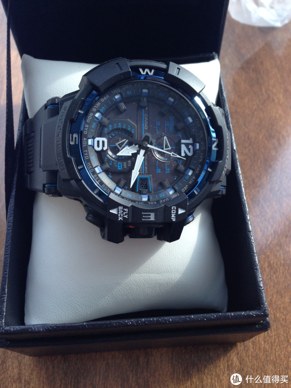 日本乐天入手 casio 卡西欧 g-shock 空霸电波表 gw-a1100fc-1ajf