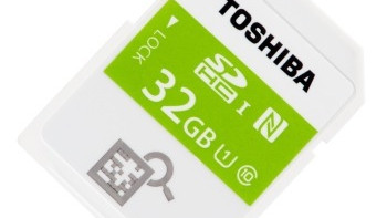 手机一靠即可读取：TOSHIBA 东芝 推出 NFC 无线 SDHC 存储卡