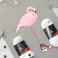 2015年新款 JORDAN火烈鸟&三叶草 T恤&JORDAN DRIFIT袜子开箱 及混乱的尺码