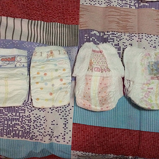 我家宝贝用过的纸尿裤对比