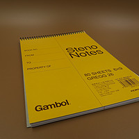 简单测评 Gambol 渡边 WCN-S6090 6x9 80页螺旋速记本