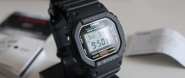 casio 卡西欧 g-shock dw-5600e-1vct 经典数字表