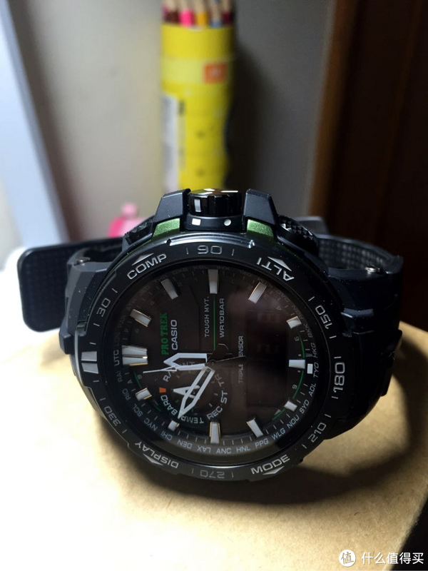 中亚秒入 casio 卡西欧 prw6000y-1a 男款太阳能电波登山腕表