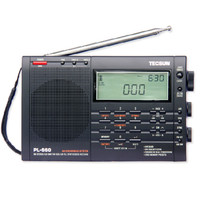 德生(tecsun)收音机pl-660高性能全波段数字调谐立体声钟控收音机