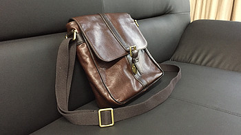 FOSSIL Men's Estate Saffiano Leather 男包 使用感受