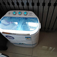 #本站首晒#宿舍洗衣必备：HYUNDAI 现代 XPB35-2188S 双桶迷你洗衣机