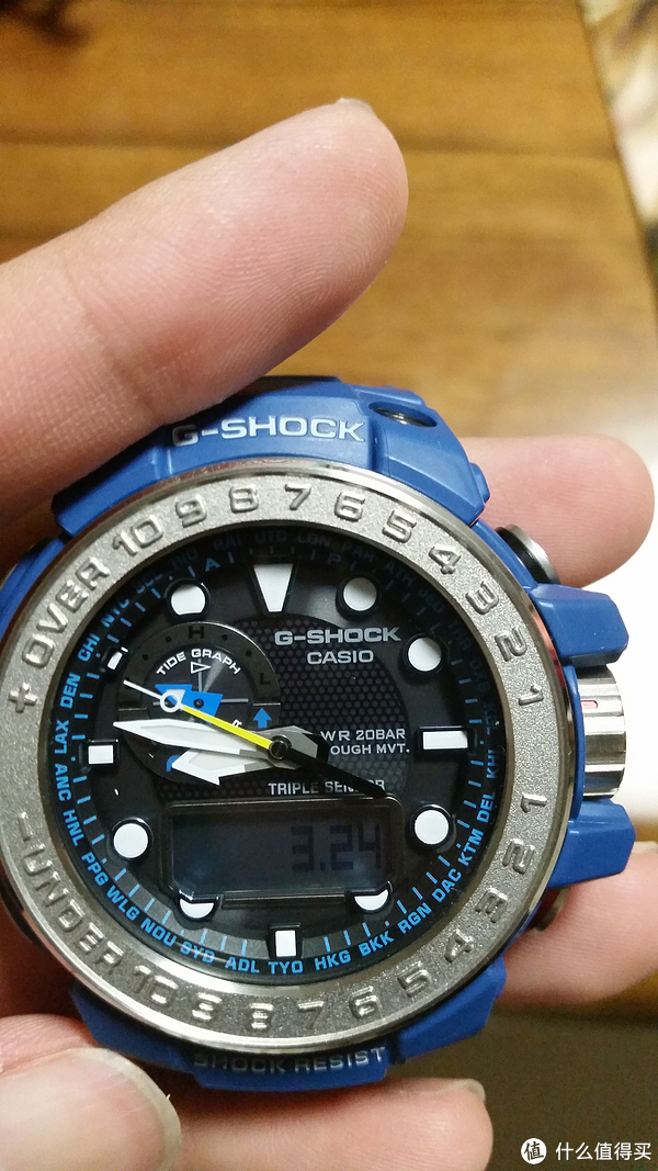 casio 卡西欧 gulfmaster 航海电波表gwn-1000 2a 开箱晒单