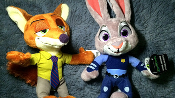 #本站首晒# 美亚直邮 疯狂动物城 Nick & Judy Small Plush 玩偶