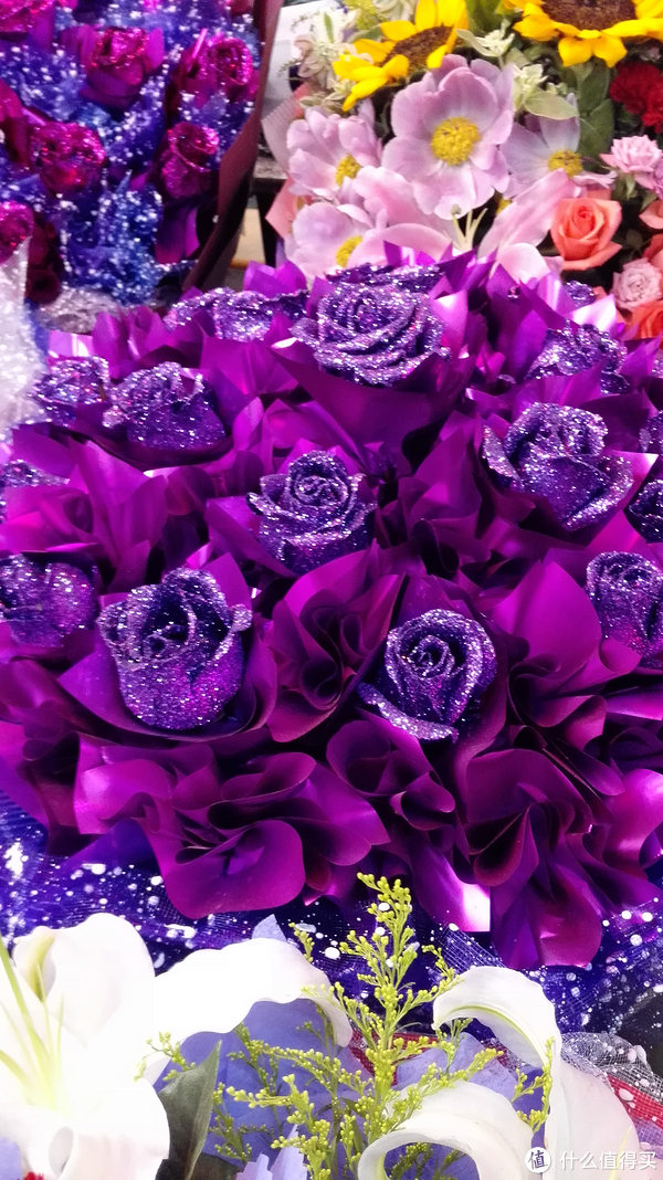 【蓝色妖姬】的制作教程——超简单的蓝色妖姬,紫色玫瑰