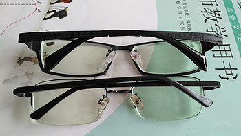 堪称完美的第一次网上配镜：HAN  汉代 纯钛近视眼镜框架 49117 + 1.61全天候非球面防蓝光镜片