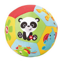 费雪动物认知球 4寸婴儿手抓球摇铃球铃铛球婴儿玩具球布球 F0807