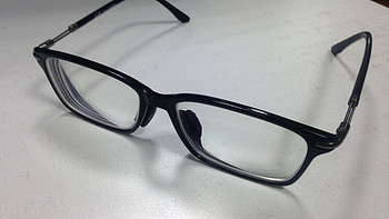 #原创新人# 便宜就是王道：网上配镜体验—— HAN 汉代 近视眼镜框架 4801 经典亮黑