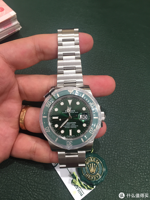 情人节韩国免税店购入绿水鬼 rolex 劳力士 潜航者型 116610ln 男