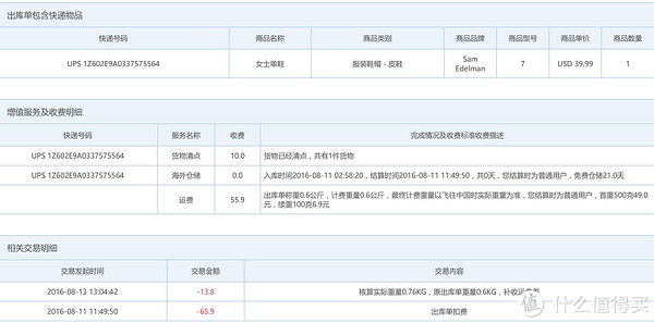 转运信息页面