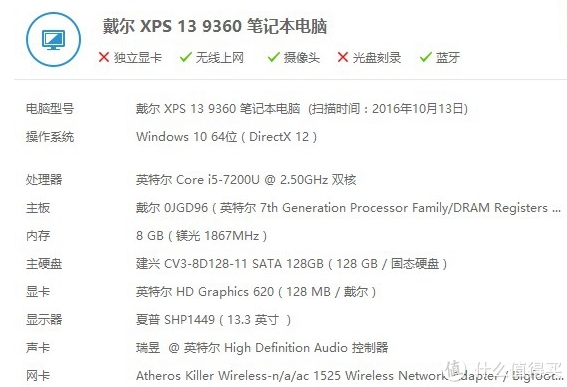 戴尔XPS 9360笔记本电脑使用总结】性能|容量|接口|键盘|散热_摘要频道_ 