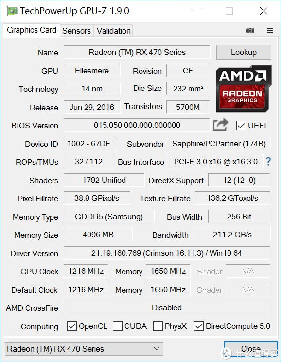 蓝宝石RX 470D 显卡使用总结】开核|游戏_摘要频道_什么值得买