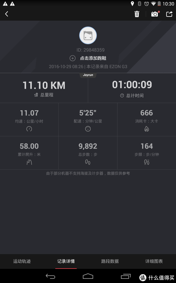 悦跑圈数据