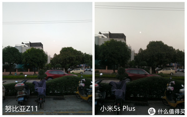 想拍傍晚月亮的，结果努比亚Z11拍出来画面更亮，月亮也看不见了。