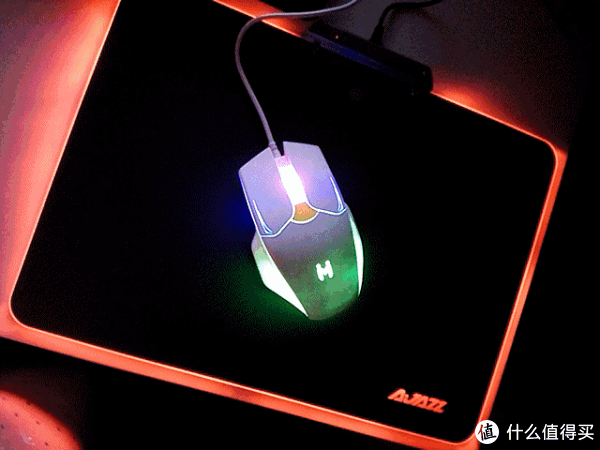 酷炫迷幻的鼠标你值得拥有——ajazz黑爵pad rgb游戏发光鼠标垫测评
