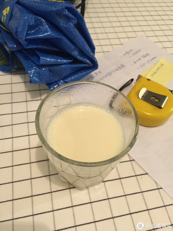 出炉的原味豆浆, 来自asppuer 欧索普尔 全自动加热玻璃杯破壁料理机