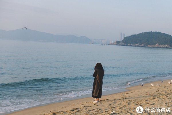 我8点多才出门,发现原来海云台离我住的酒店就300米的距离(昨天晚上