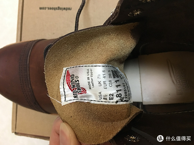 入手red wing 红翼 8111 男士工装靴