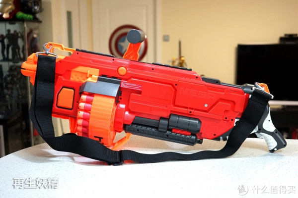 nerf 热火 mega系列 b8086 超级威力发射器 开箱,简评