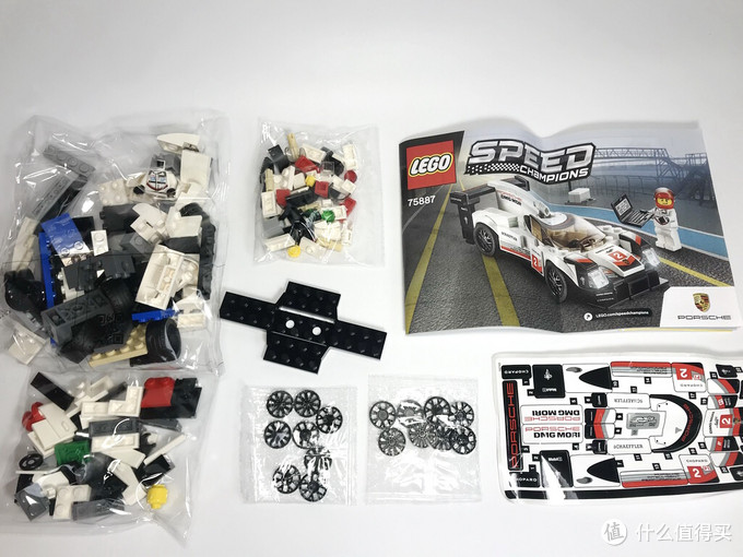 百元名车lego乐高赛车系列75887保时捷919hybrid