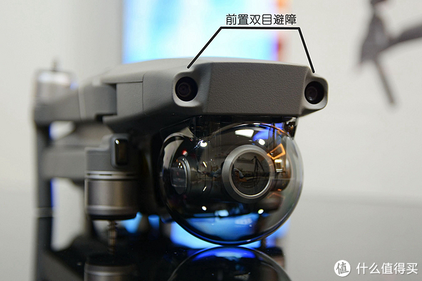 ▼mavic 2与mavic 1一样拥有前置视觉传感器(双目视觉识别).