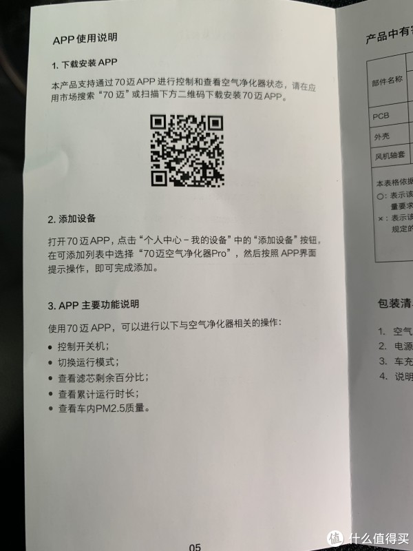 根据说明书上的二维码,扫到app