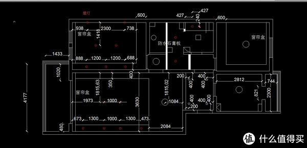 楼主用cad图画的规划如下    当然楼主这图里灯位布置有很多辅助线
