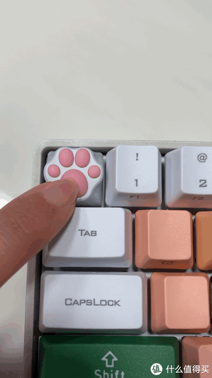 猫爪在上,萌翻你的zomo 猫爪键帽开箱
