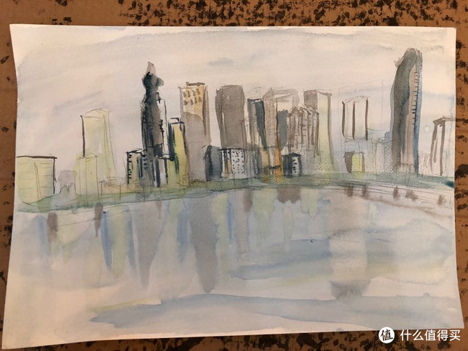 简单水彩画入门教学(1):30分钟画一幅水彩城市风景画的诀窍