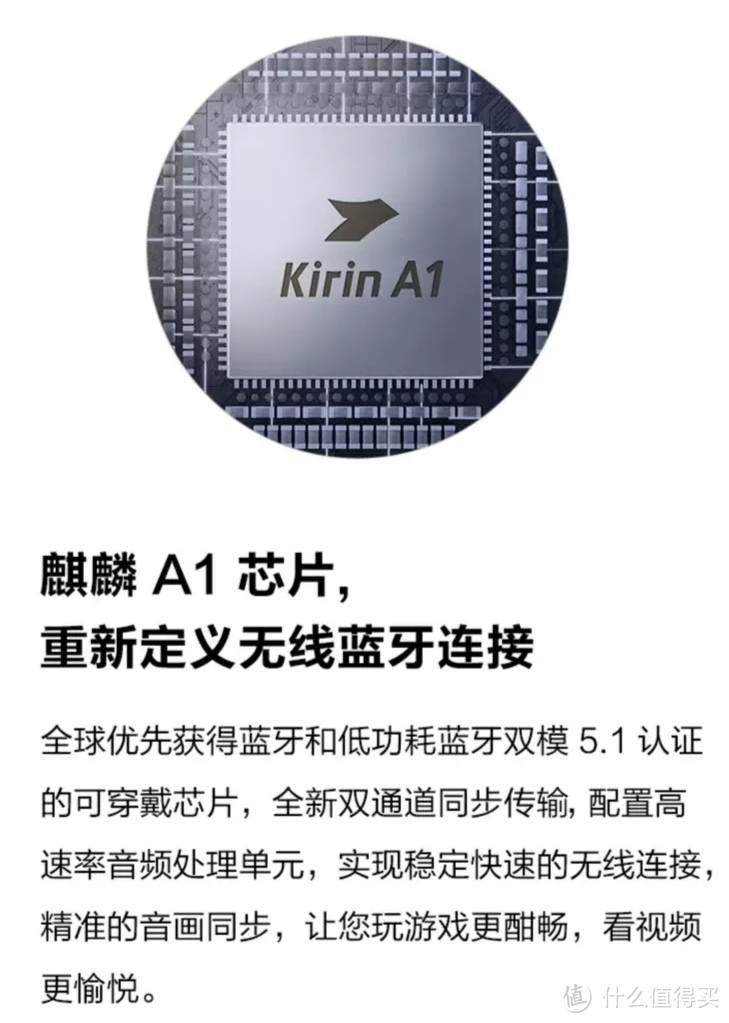 5g,充电盒 48g扬声器:动圈单元,14.2mm主控芯片:麒麟a1蓝牙:5.